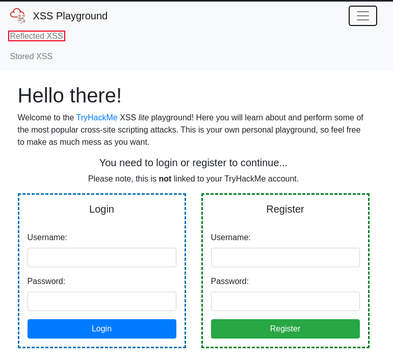 XSS Playground